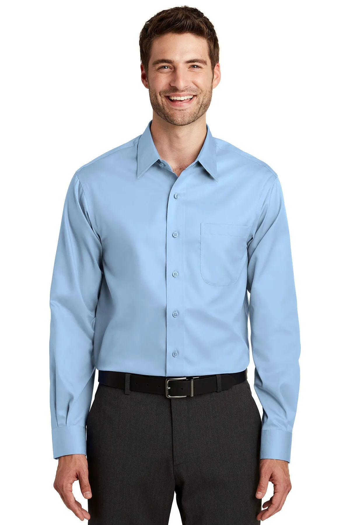 Port Authority Non-Iron Custom Twill Shirts, Sky Blue