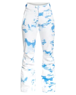 Roxy Women's Chloe Kim Technical Snow Pants - Azure Blue Clouds