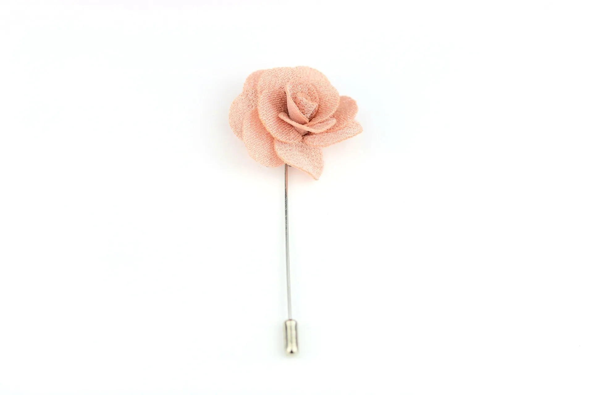 Salmon Flower Lapel Pin