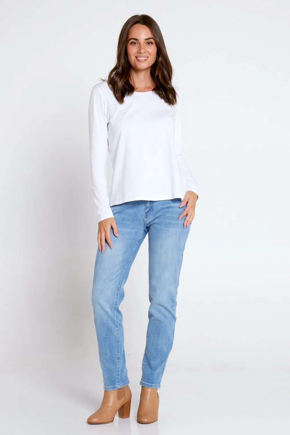 Savannah Cotton Jeans - Denim