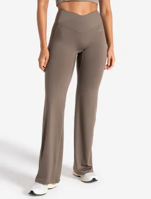 Sculpt Flared Leggings - Taupe