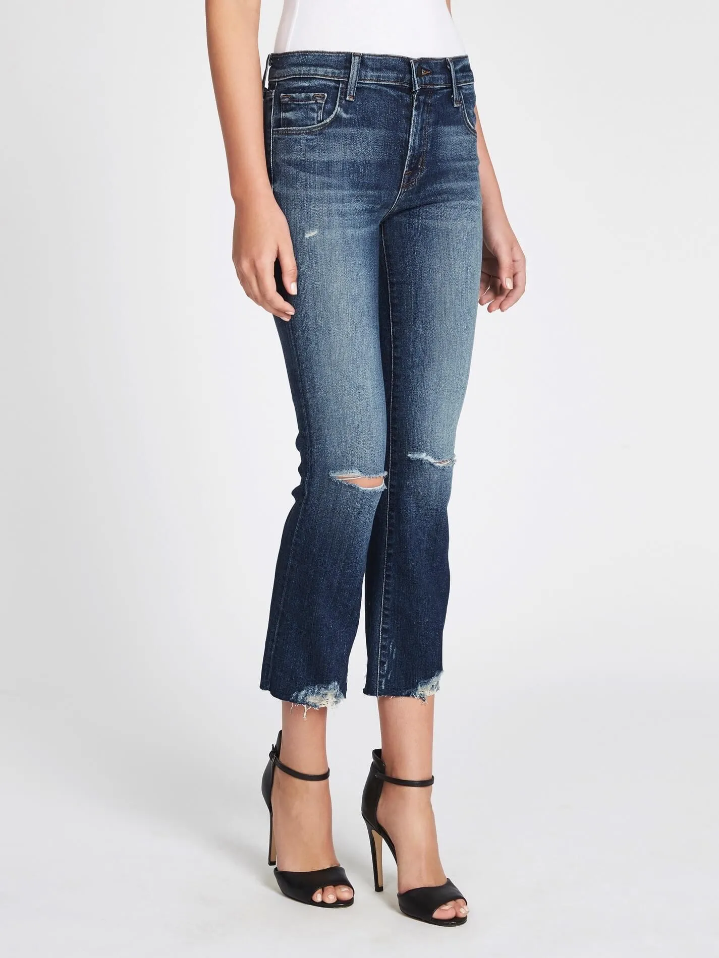 Selena Mid Rise Crop Boot Jean