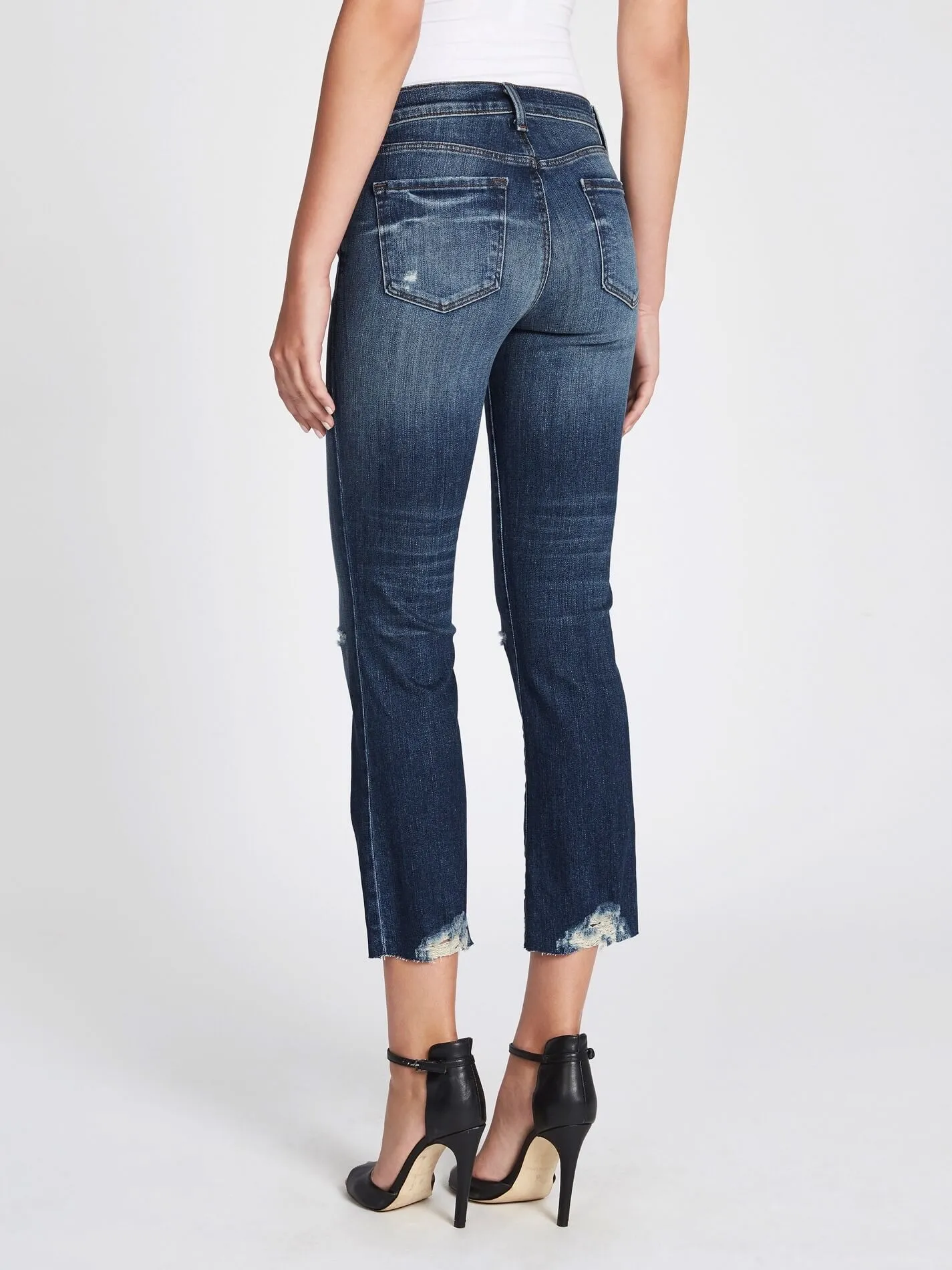 Selena Mid Rise Crop Boot Jean