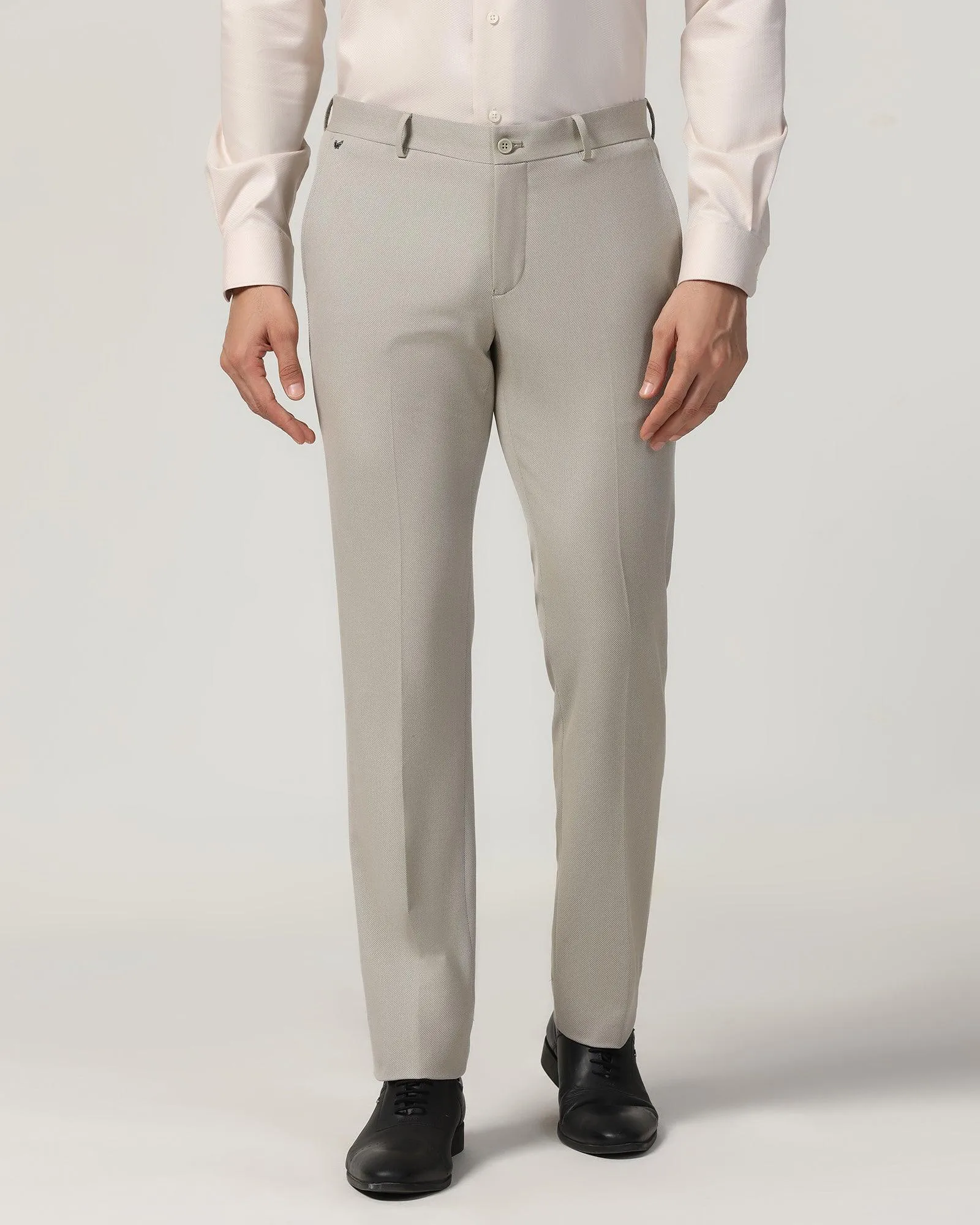 Slim Fit B-91 Formal Beige Textured Trouser - Beetle