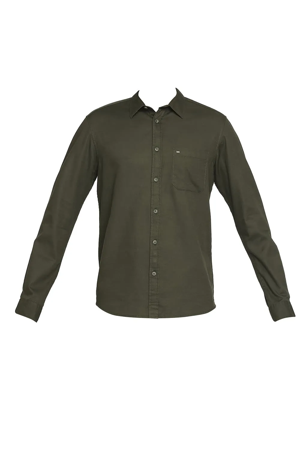 Slim Fit Cotton Broken Twill Shirt