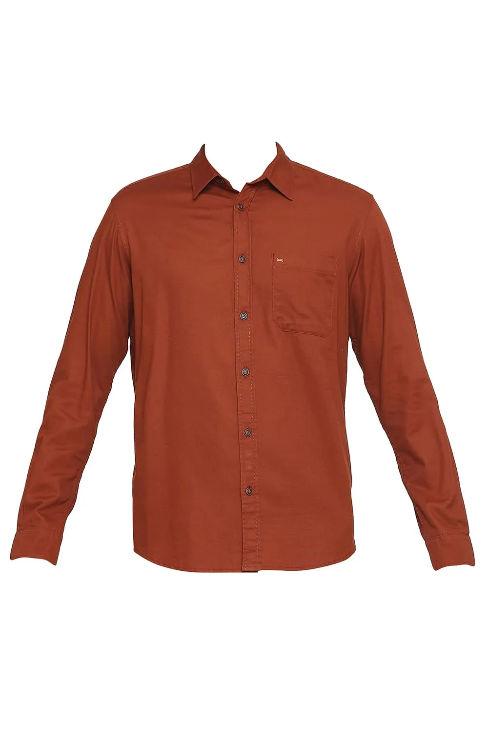 Slim Fit Cotton Broken Twill Shirt