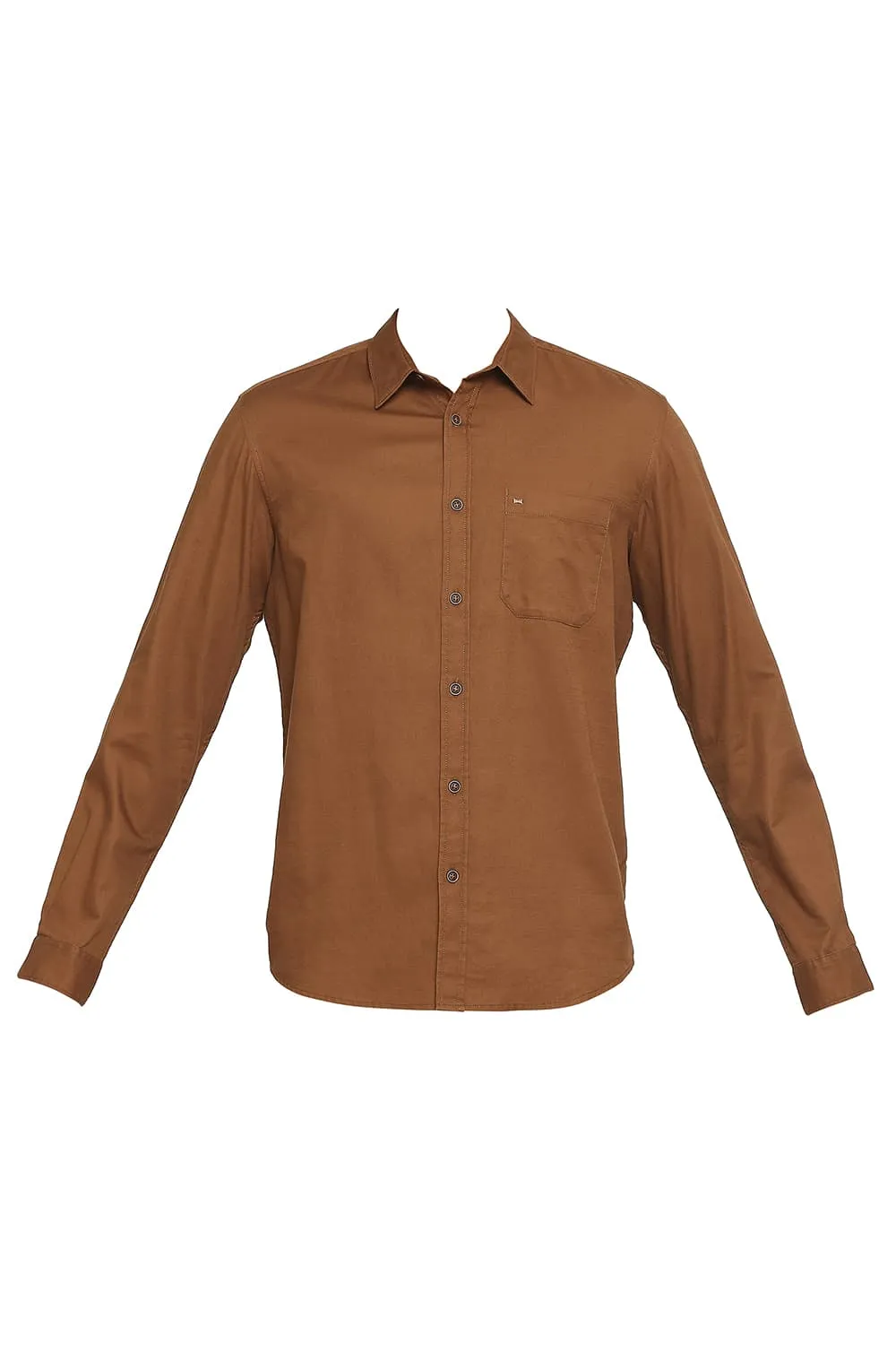 Slim Fit Cotton Broken Twill Shirt