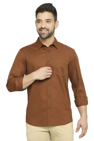 Slim Fit Cotton Broken Twill Shirt