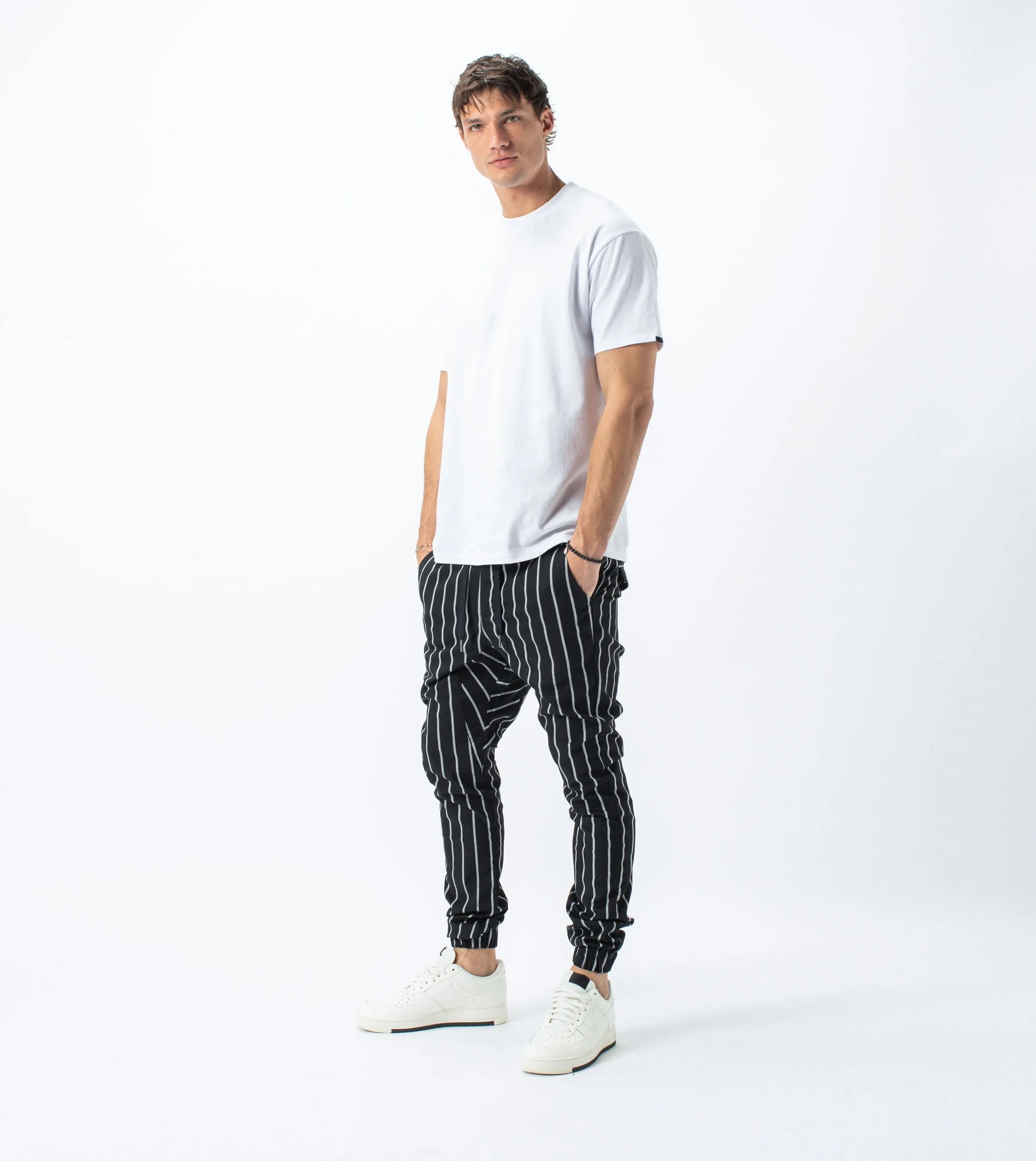 Stripe Sureshot Jogger Black/Milk - Sale