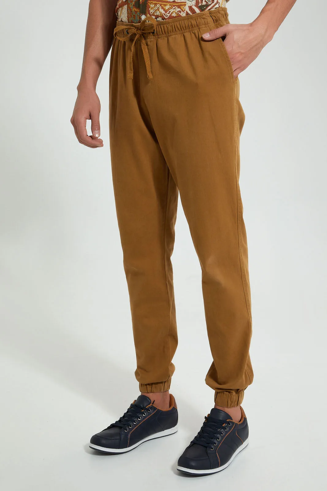 Tan Slim Fit Jogger