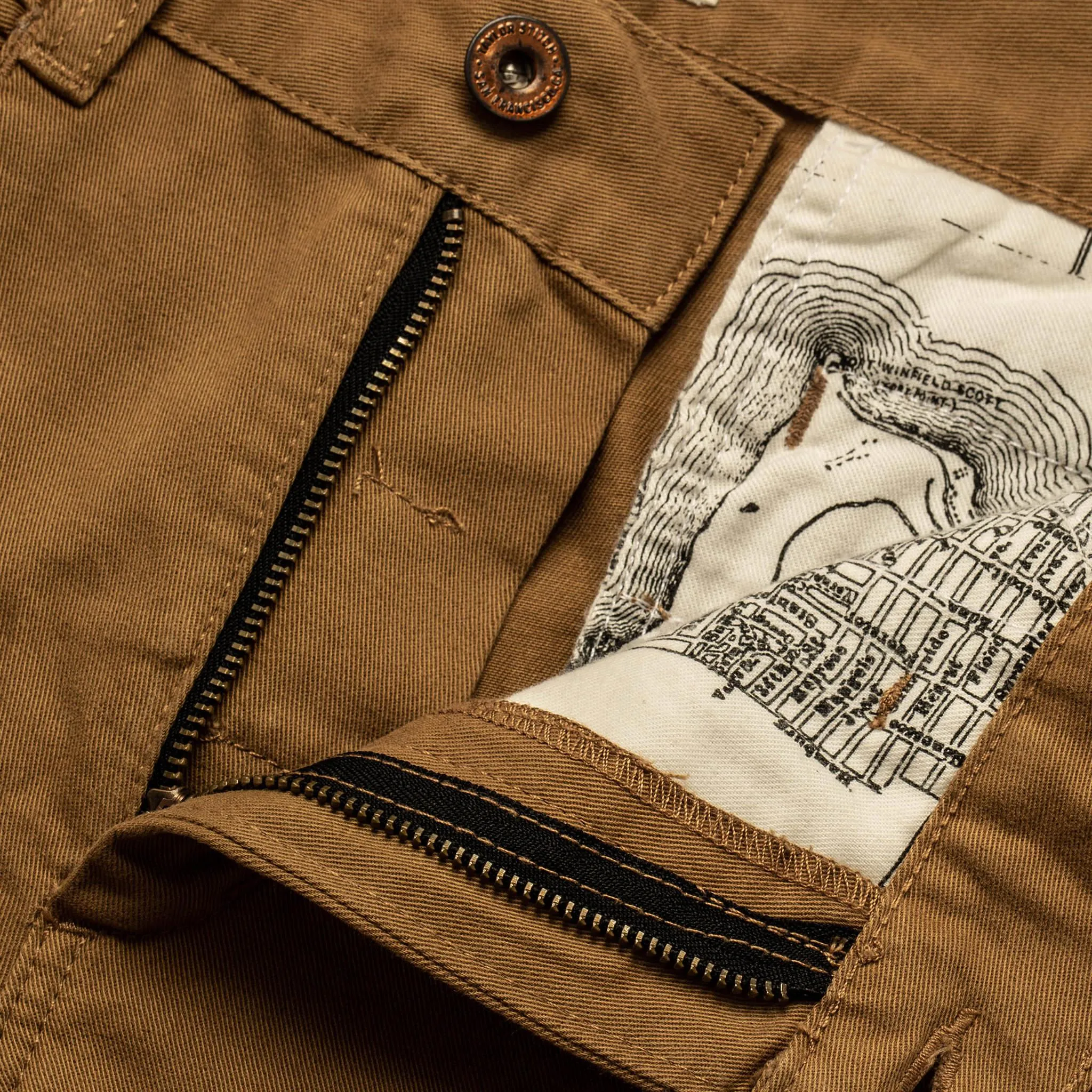 The Slim Chino in Organic British Khaki