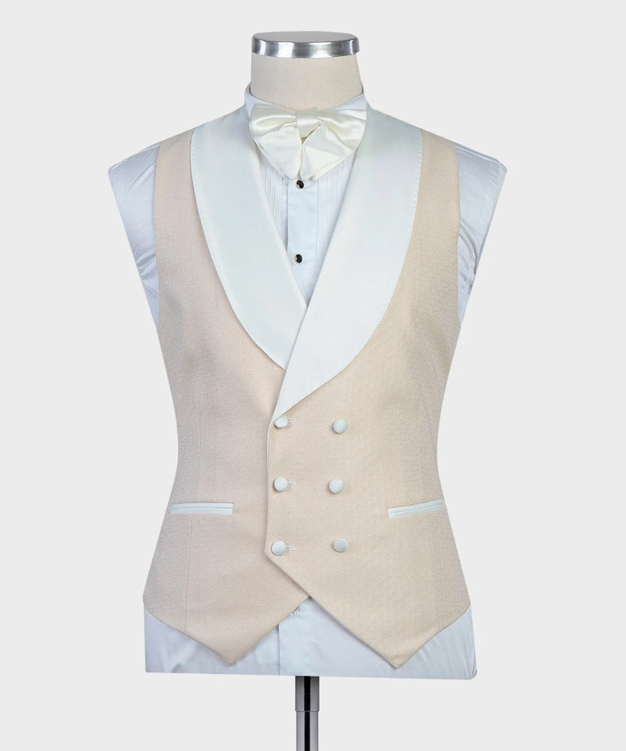 Three Piece Men's Beige Tuxedo