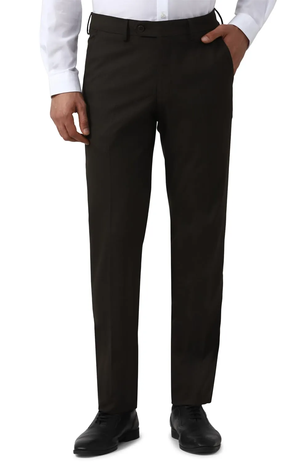 Van Heusen Men's Regular Pants (VHTPFCPB580616_Brown