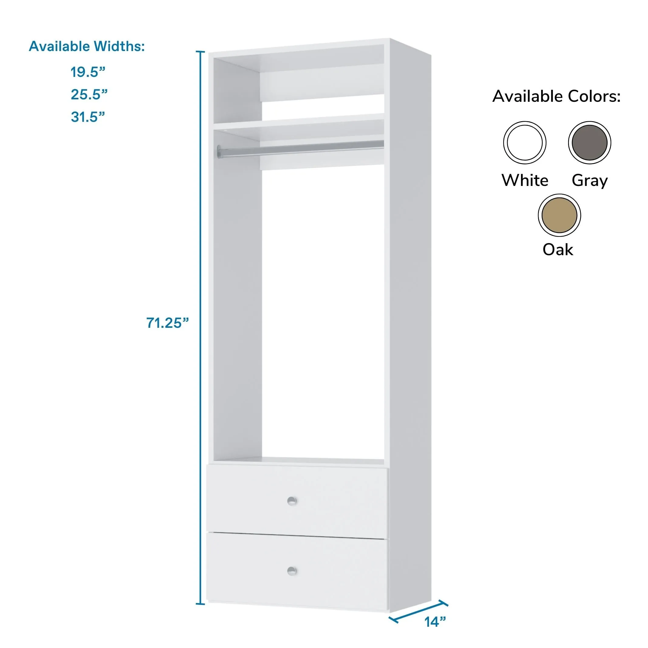 Vista Hanging Tower w/ Drawers