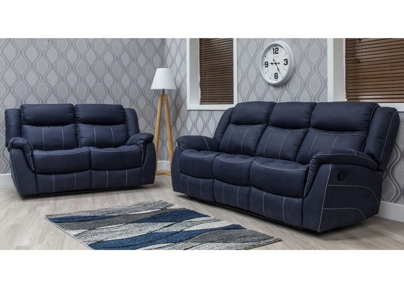 Walton Fabric Fully-Reclining Sofa Range by Sofahouse - Comfortable and Stylish Sofa