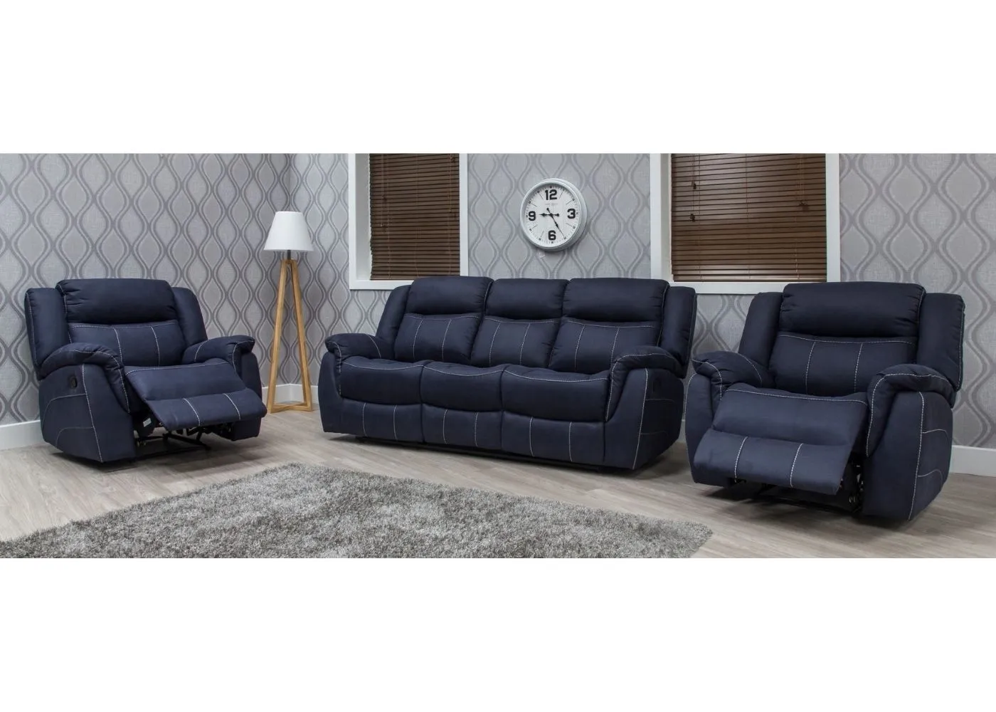 Walton Fabric Fully-Reclining Sofa Range by Sofahouse - Comfortable and Stylish Sofa