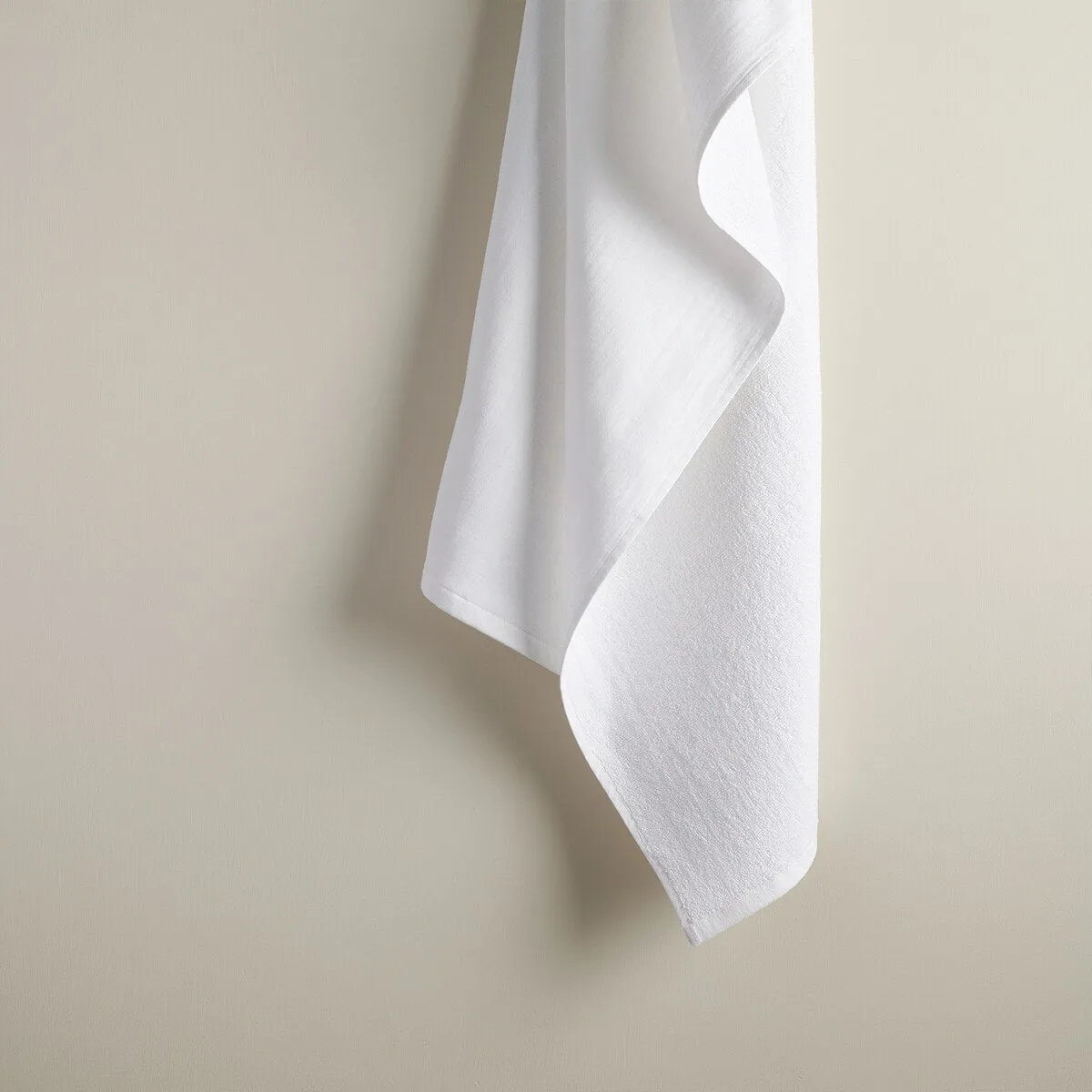 White Hammam Terry Large  XL Bath Towel