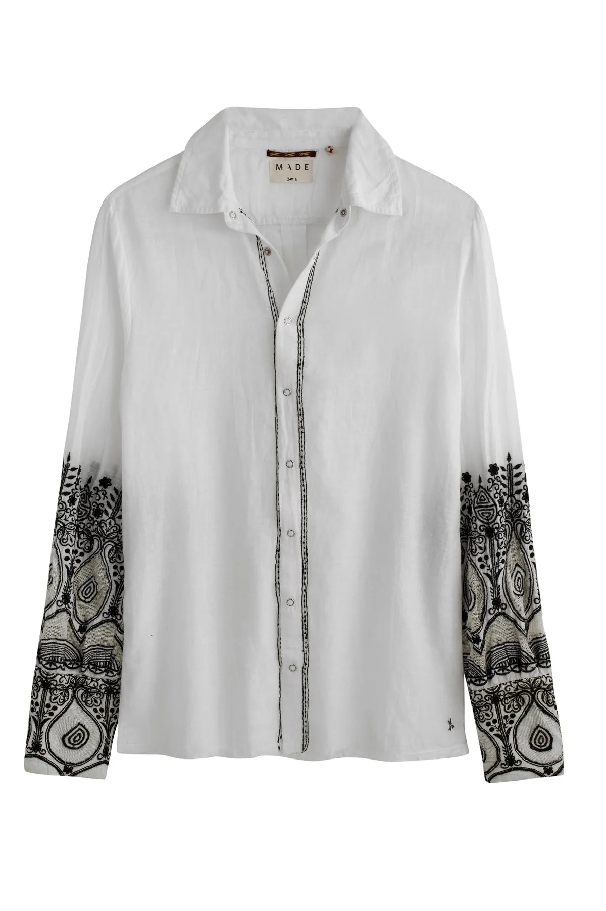 White Victorian  Embroidered Blouse