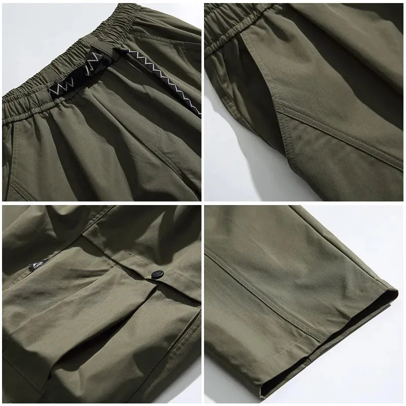 Wiaofellas  -  Japanese Loose Tooling Outdoor Functional Trousers For Man Harajuku Hip Hop Sold Cargo Tactical Jogger Pants Male Streetwear