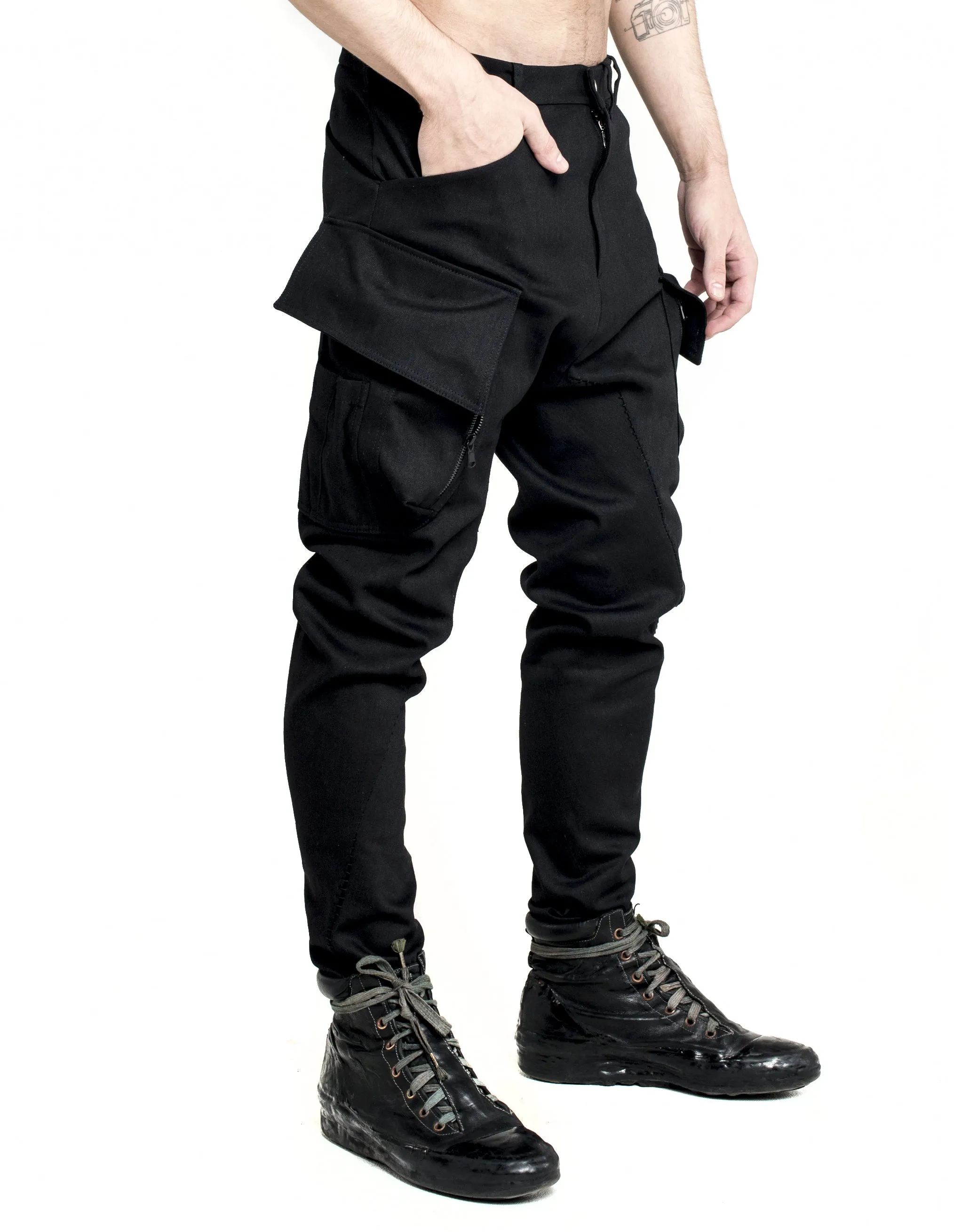 Zipped Cargo Pants