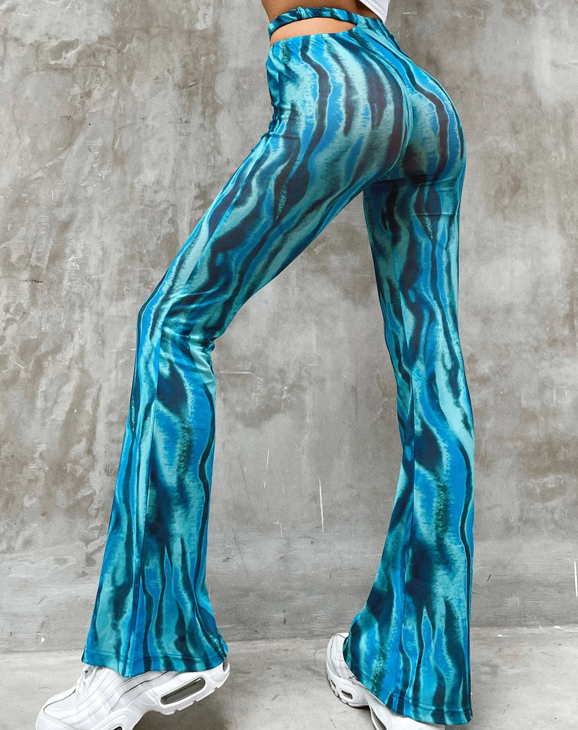 Zola Flare Trouser in Tropical Rave